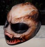 Predator Alien Custom Painted Airbrushed Predators Motorcycle Helmet