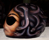 Medusa Airbrush Helmet Furious Greek Monster Snake Hair
