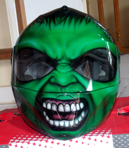 Kids Motorcycle Helmet Youth Airbrushed Custom Superhero