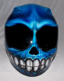 Smiley Superbike Big Bike Crash Carting Helmet Blue