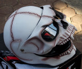Motorcycle Helmet Skull Bones Death White Ghost Rider