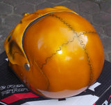 Gormogon Gold Skull Helmet Visor Motorcycle