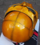 Gormogon Gold Skull Helmet Visor Motorcycle