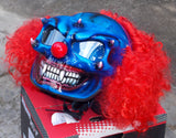 Scary Clown Motorcycle Helmet 3D Custom Airbrushed Painted