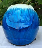 Blue Hair Crazy Killer Clown Helmet Diamond Ear Rings