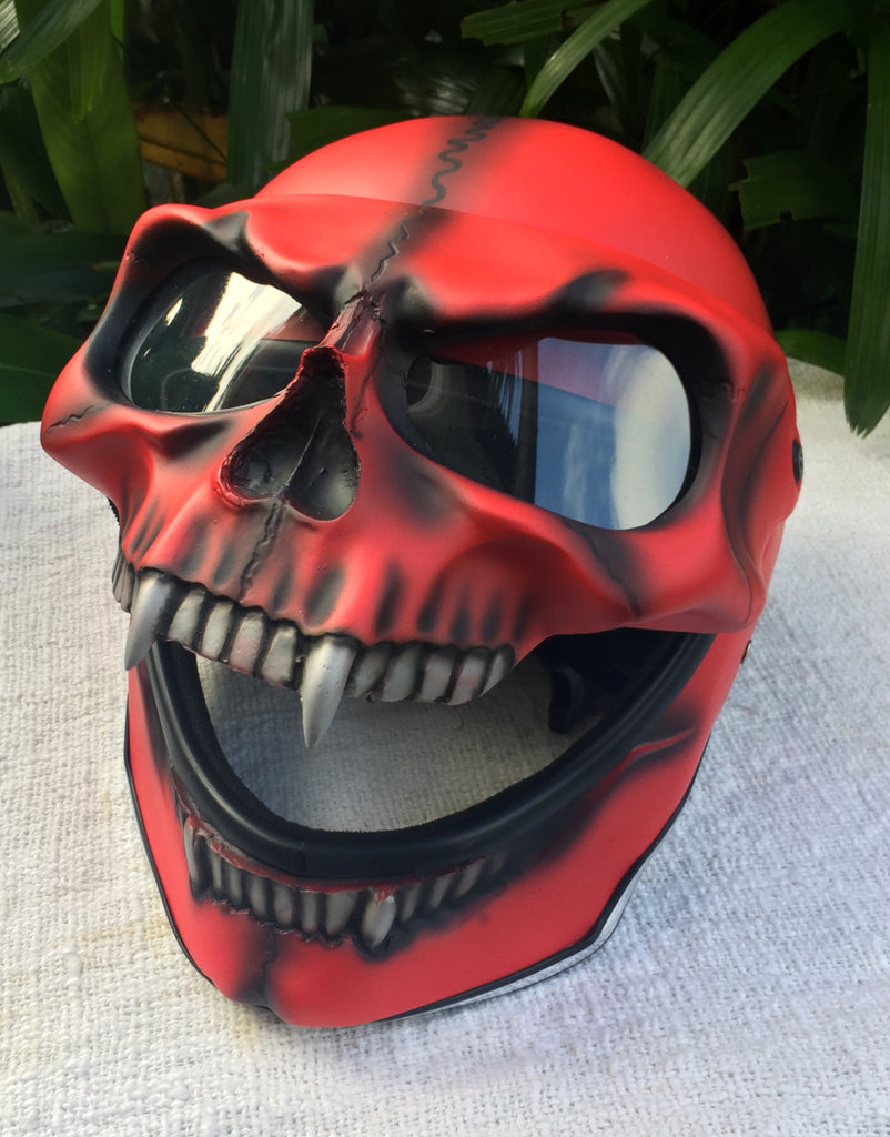 Flip Up Helmet Bloody Ghost Rider Visor Full face - Main Image