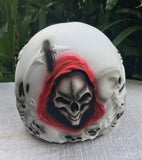 Ghost Rider Helmet 3D Skull Helmet Ghost White