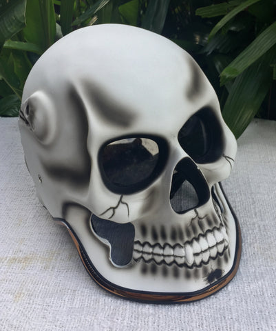 Ghost Rider Helmet 3D Skull Helmet Ghost White