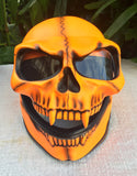 Skull Monster Orange Flow Ghost Rider Helmet 3D Grim Reaper Style