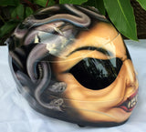 Medusa Airbrush Helmet Furious Greek Monster Snake Hair