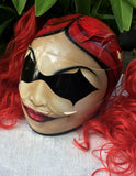 Custom Helmet Harley Quinn Red Ponytails Sexy, Hot & Cute