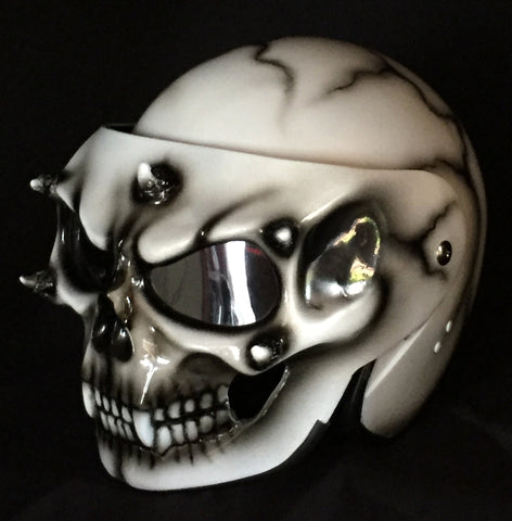 Custom Helmet Ghost Rider Monster White DOT
