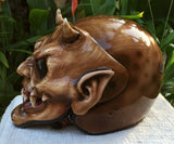 Hellboy Horn Satan Custom Demon Monster DOT Helmet Devil 3D