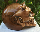 Hellboy Horn Satan Custom Demon Monster DOT Helmet Devil 3D