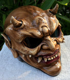 Hellboy Horn Satan Custom Demon Monster DOT Helmet Devil 3D
