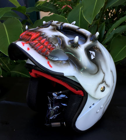 Motorcycle Helmet DOT Skull Bloody Death Eater Vampire Motorcycle Helmet DOT Skull Bloody Death Eater Vampire