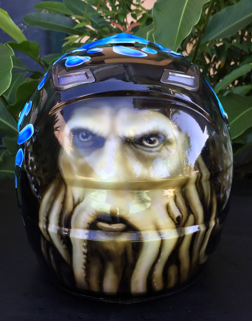 Motorcycle Airbrush Helmet Davy Jones Pirates of Caribbean – Custom Airbrush Helmet Motorcycle Airbrush Helmet Davy Jones Pirates of Caribbean – Custom Airbrush Helmet