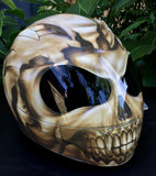 Cracked Skull Broken Skull Motorcycle Helmet