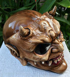Hellboy Horn Satan Custom Demon Monster DOT Helmet Devil 3D
