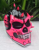 Pink Girl Helmet Punk Helmet Skull Mohawk Girls 3D Helmet Death Grim Reaper