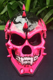 Pink Girl Helmet Punk Helmet Skull Mohawk Girls 3D Helmet Death Grim Reaper
