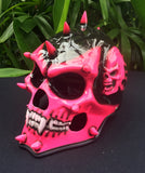 Pink Girl Helmet Punk Helmet Skull Mohawk Girls 3D Helmet Death Grim Reaper