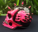 Pink Girl Helmet Punk Helmet Skull Mohawk Girls 3D Helmet Death Grim Reaper