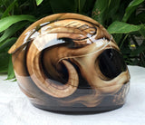 Devil's Goat from Hell Helmet Airbrush Motorcycle Helmet Custom Made Evil Satan