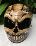 Devil's Goat from Hell Helmet Airbrush Motorcycle Helmet Custom Made Evil Satan