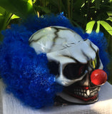 Killer Clown Nightmare Halloween Blue Clown Helmet