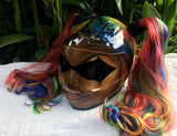 Harley Quinn Helmet Girl Helmet Girls Helmet Amazing Rainbow Ponytails