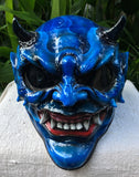 Beast X-Men Blue Monster Horn Satan Custom Demon DOT Helmet Devil 3D