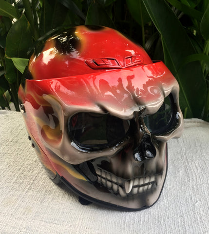 Ghost Rider Helmet On Fire