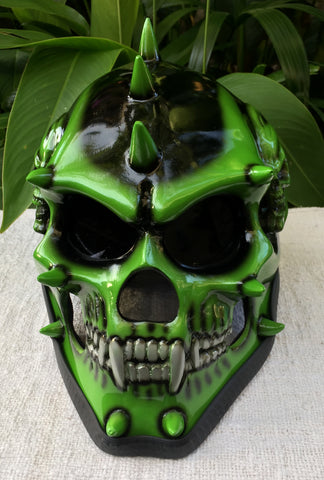 Grim Reaper Helmet Skull helmet Punk Mohawk Helmet – Custom Airbrush Helmet