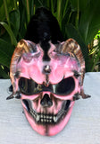 Girls Helmet Devils Goat Demon Monster Custom Damon Female Helmet Piggytails Ponytails