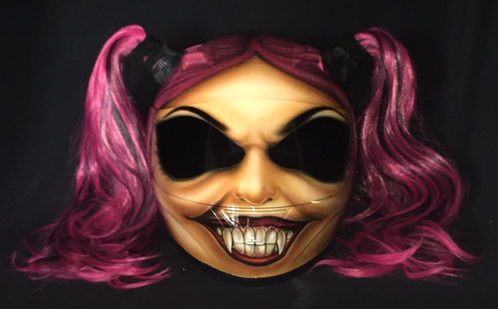 Draculaura Monster High Motorcycle Custom Helmet Cute Ponytails – Custom Airbrush Helmet