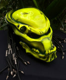 Predator Alien Custom helmet Motorcycle Airbrush Helmet Dreads Stabilo Yellow