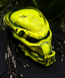 Predator Alien Custom helmet Motorcycle Airbrush Helmet Dreads Stabilo Yellow