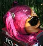 Draculaura Monster High Motorcycle Custom Helmet Cute Ponytails