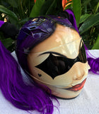 Harley Quinn Helmet Purple Ponytails Sexy, Hot & Cute