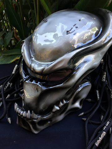 Custom Predator Motorcycle Helmet 