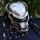 Predator 3D Helmet Sliver Alien Helmet Dreads  Airbrush