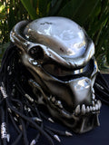 Predator 3D Helmet Sliver Alien Helmet Dreads  Airbrush