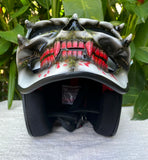 Motorcycle Helmet DOT Skull Bloody Death Eater Vampire