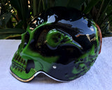 Ghost Rider Helmet Skull Helmet 3D Helmet Green Black Grim Reaper