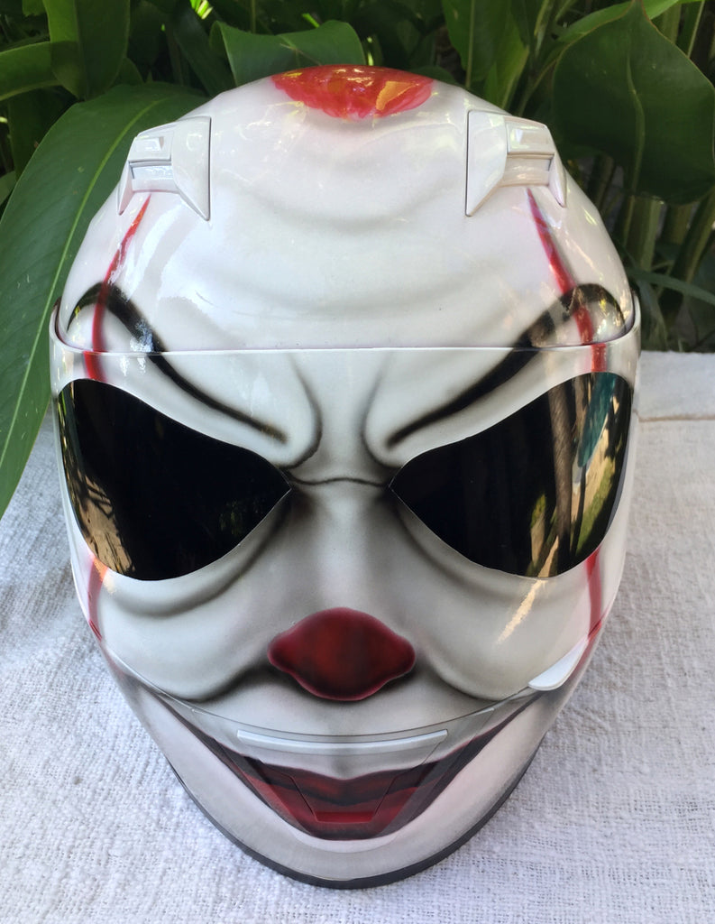 crazy helmets motorcycle Pennywise Crazy Killer IT Clown Mask Full Face Helmet