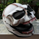 Vampire Skull Helmet Blood Mouth Airbrush Visor Full Face Helmet Ghost
