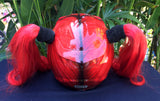 Girls Helmet Skull Helmet Sugar Skull Custom Airbrush Helmet Pigtails