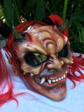 Witch Girls Custom Demon Satan Pigtails Ponytails Old Witch Demon Helmet