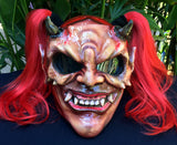 Witch Girls Custom Demon Satan Pigtails Ponytails Old Witch Demon Helmet